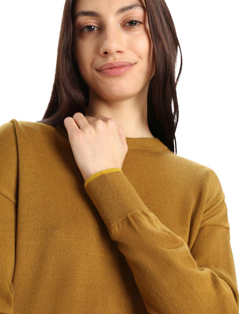 Shearer Crewe Sweater - Womens - clove / silent gold 1