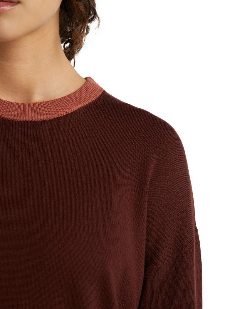 Shearer Crewe Sweater - Womens - espresso / clay / cb 1