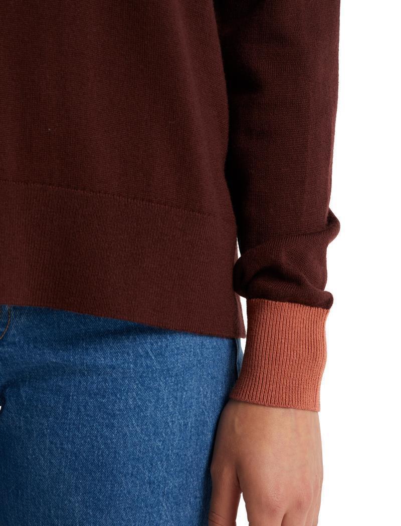 Shearer Crewe Sweater - Womens - espresso / clay / cb 1
