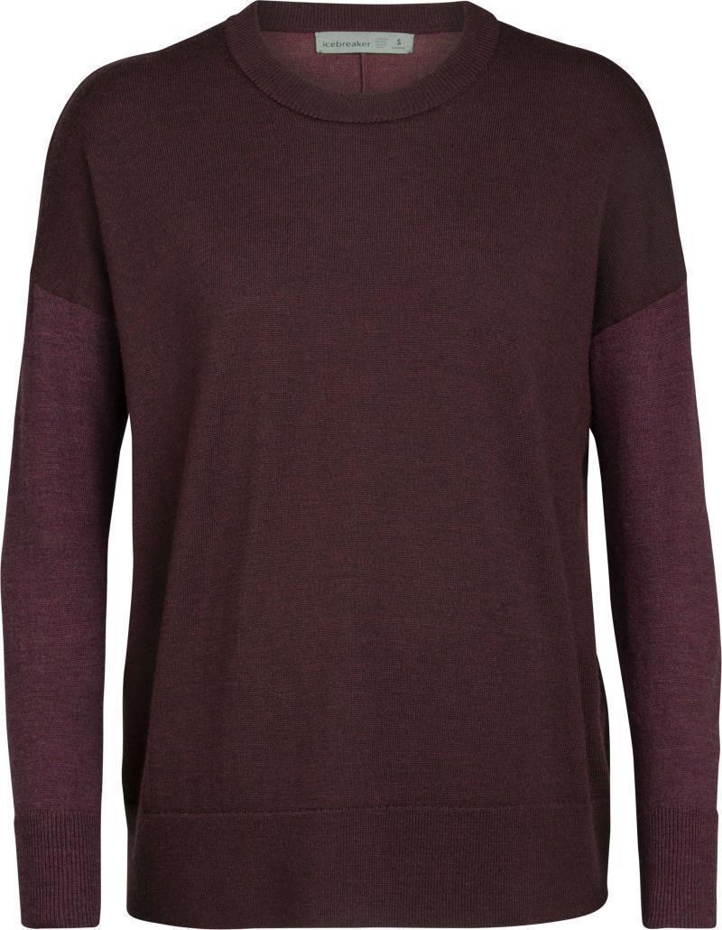 Shearer Crewe Sweater - Womens - merlot heather / pinot heather 1