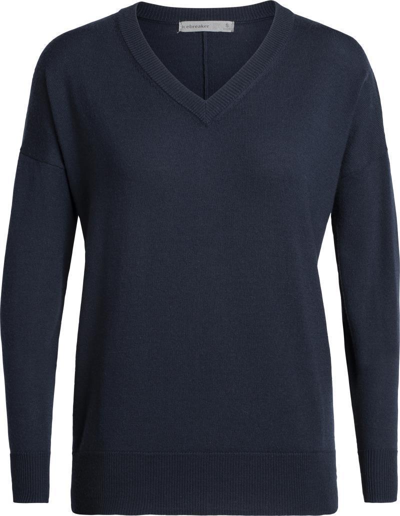 Shearer V-Neck Sweater - Womens - Midnight Navy 1