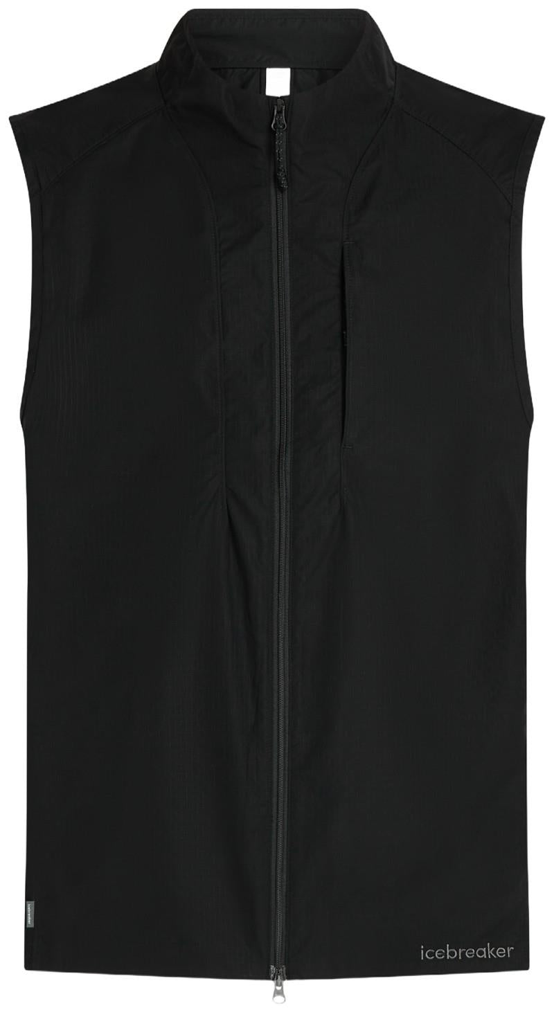 Shell+ Cotton Elevation Windbreaker Vest - Mens - black 1
