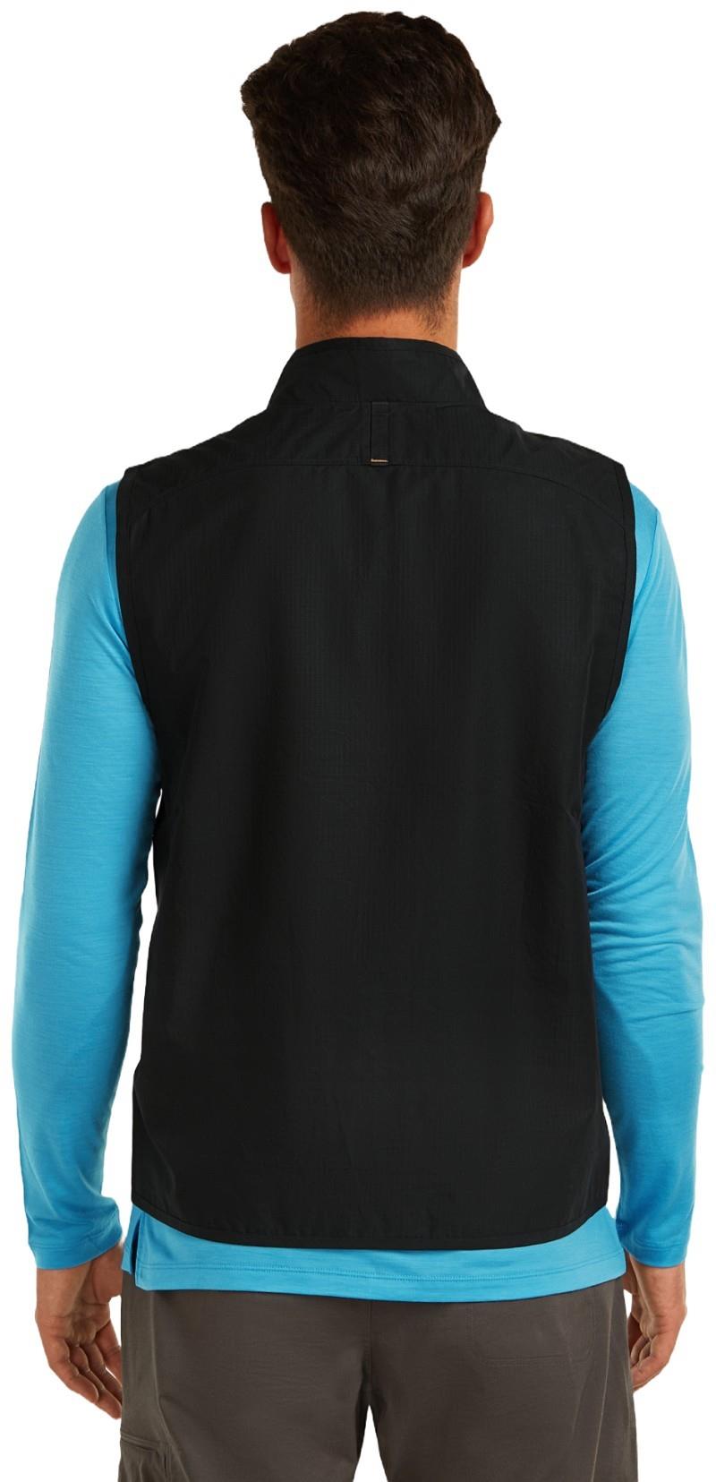 Shell+ Cotton Elevation Windbreaker Vest - Mens - black 1