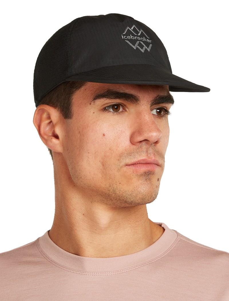 Shell+ Cotton Windbreaker Trucker Hat Logo Reflections - black 1