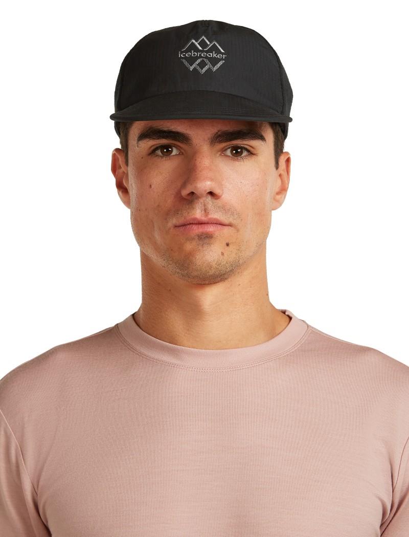 Shell+ Cotton Windbreaker Trucker Hat Logo Reflections - black 1
