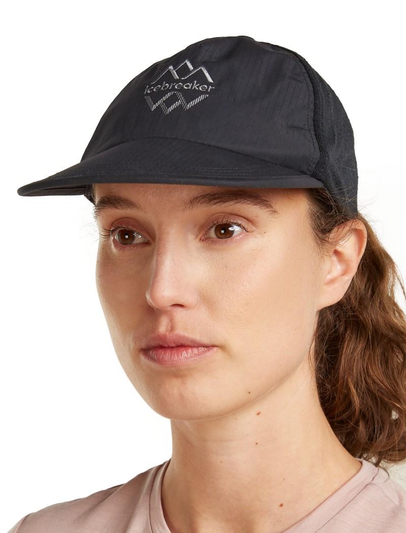 Shell+ Cotton Windbreaker Trucker Hat Logo Reflections - black 1