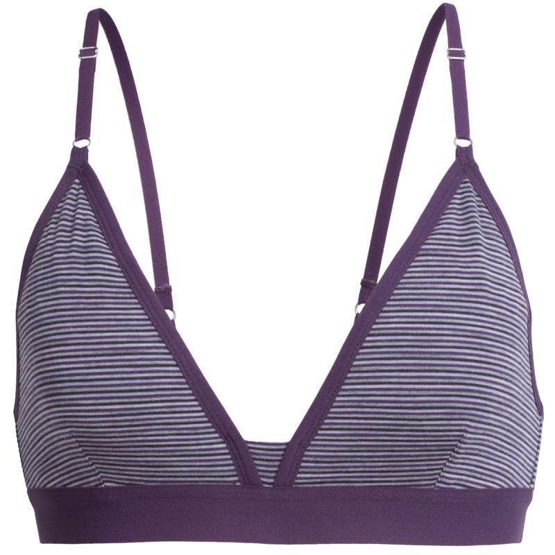 Siren Bra - Eggplant / Silk Heather - Stripe 1