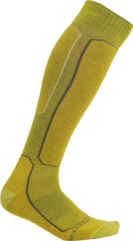 Ski+ Over The Calf Socks - Light - Mens - Bio Lime / Solar / Loden 1