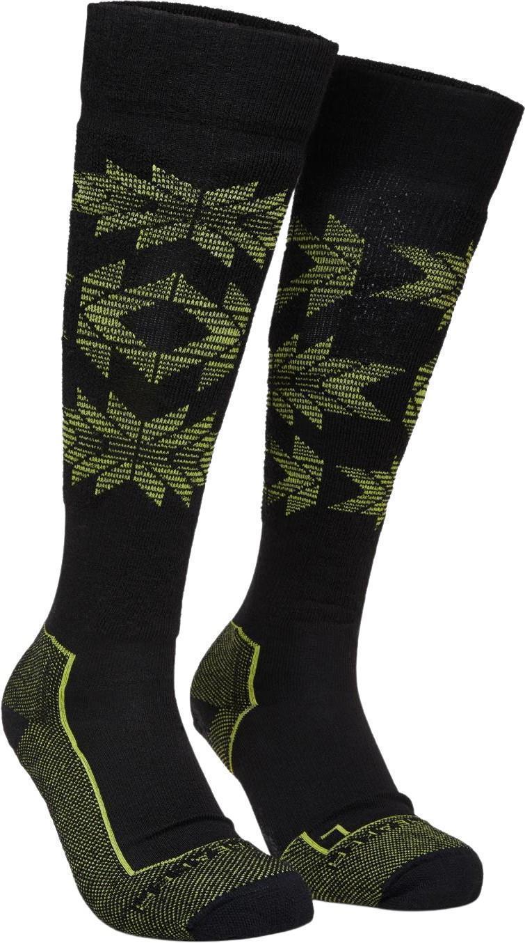 Ski+ Over The Calf Socks - Light - Ski Heritage - Mens - Black / Shine 1