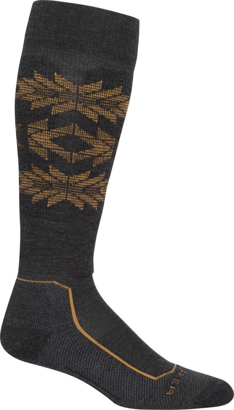 Ski+ Over The Calf Socks - Light - Ski Heritage - Mens - Jet Heather 1