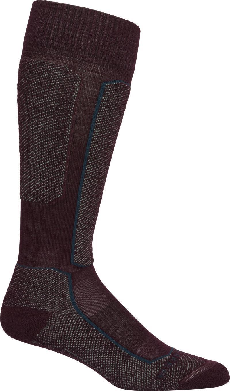 Ski+ Over The Calf Socks - Light - Womens - Velvet / Frost 1