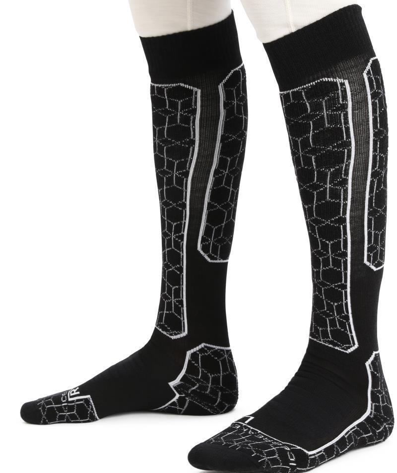 Ski+ Over The Calf Socks - Medium - Alpine Geo - Mens - Black / Snow 4