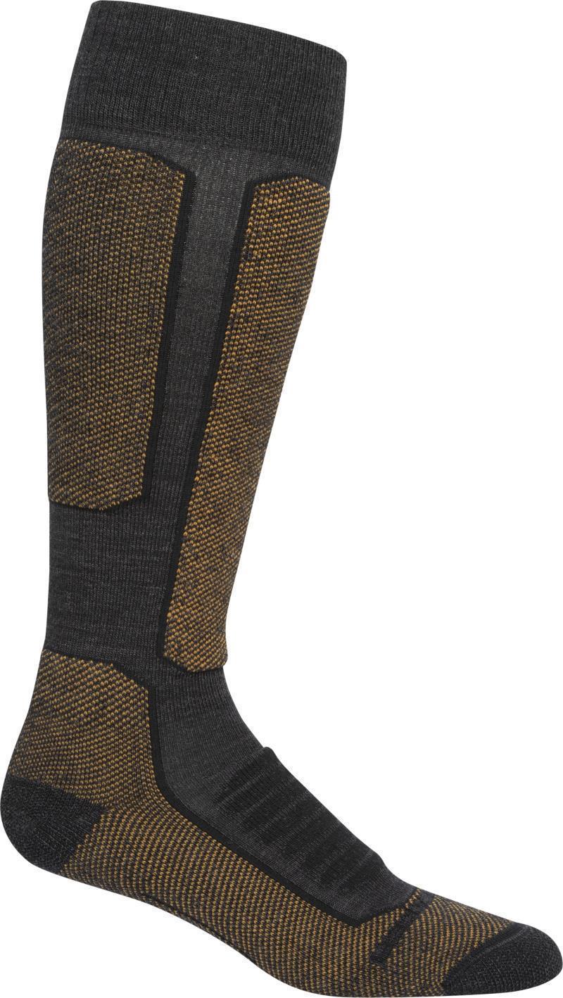 Ski+ Over The Calf Socks - Medium - Mens - jet heather / cavern / black 1