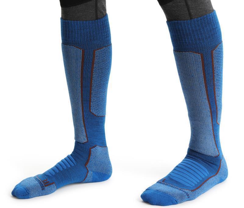 Ski+ Over The Calf Socks - Medium - Mens - lazurite / espresso / ether 1