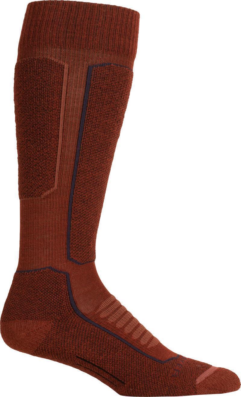Ski+ Over The Calf Socks - Medium - Womens - espresso / black / midnight navy 1