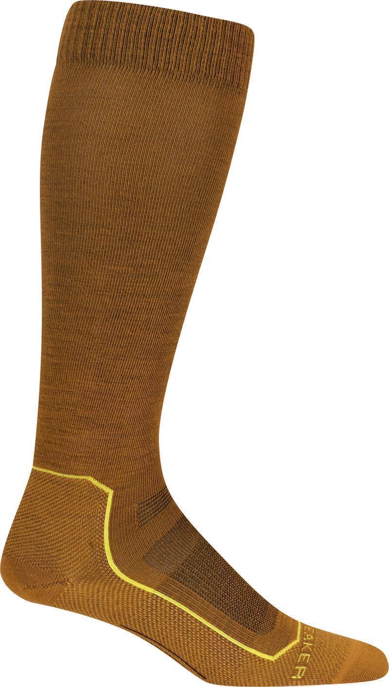 Ski+ Over The Calf Socks - Ultralight - Mens - Clove / Silent Gold / Shine 1