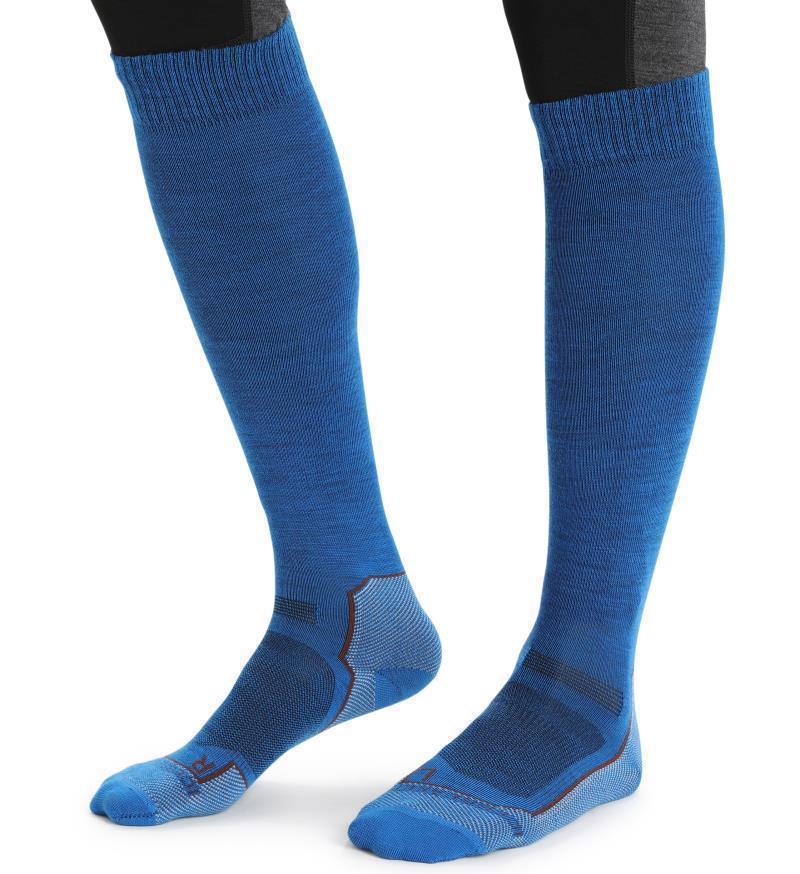 Ski+ Over The Calf Socks - Ultralight - Mens - lazurite / espresso / ether 1