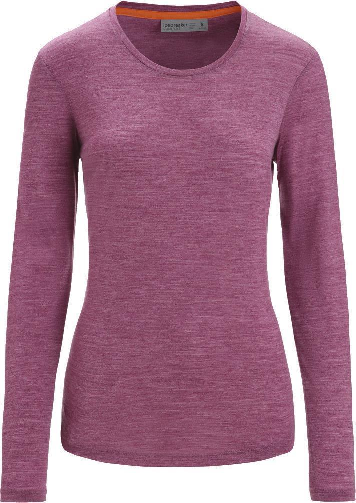 Sphere II LS Tee - Womens - Go Berry Heather 1
