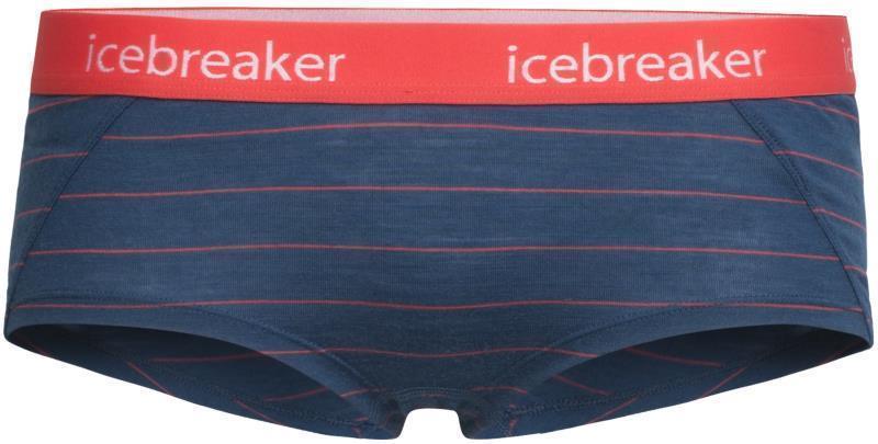 Sprite Hot Pants - Womens - prussian blue / poppy red - stripe 1