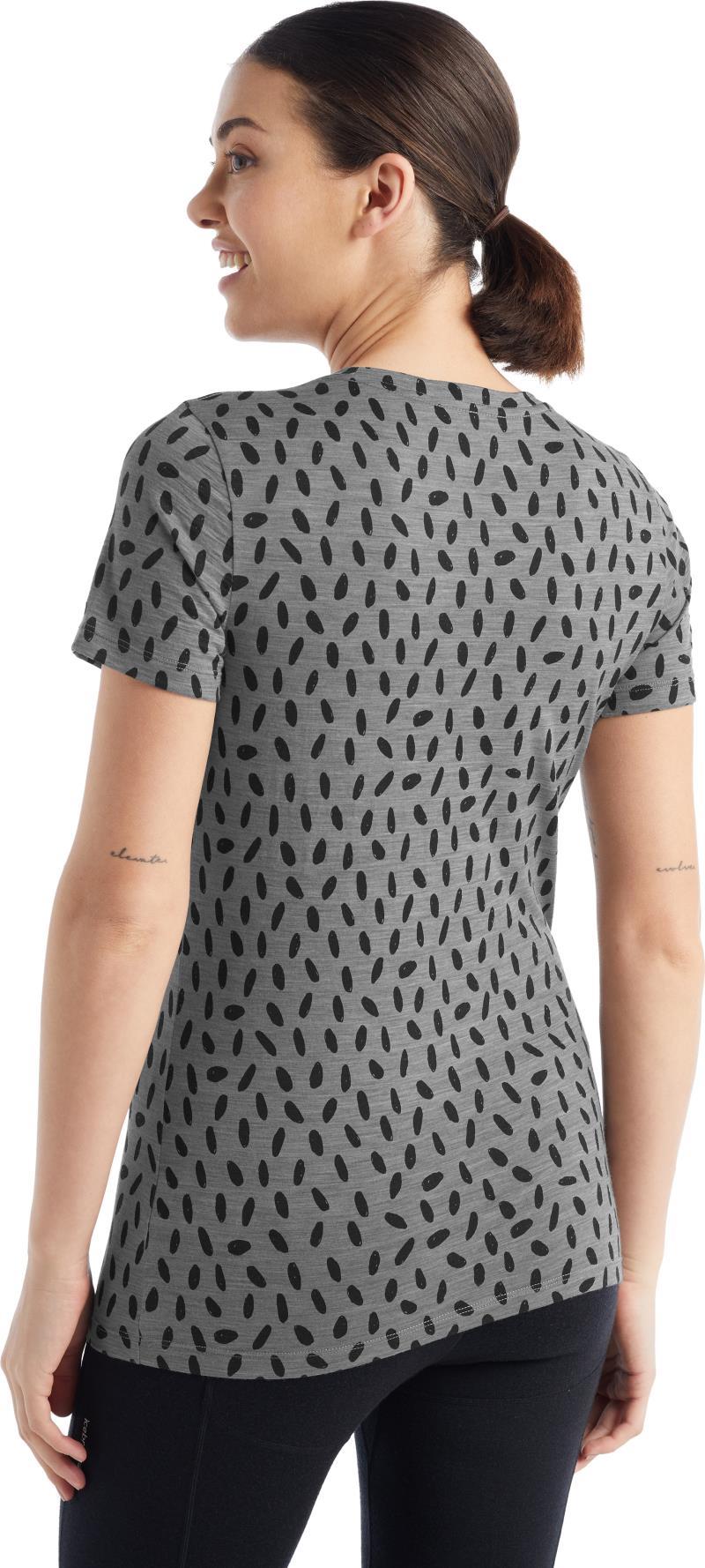 Tech Lite II SS Scoop Tee - 1000 Footsteps - Womens - metro heather / aop 1