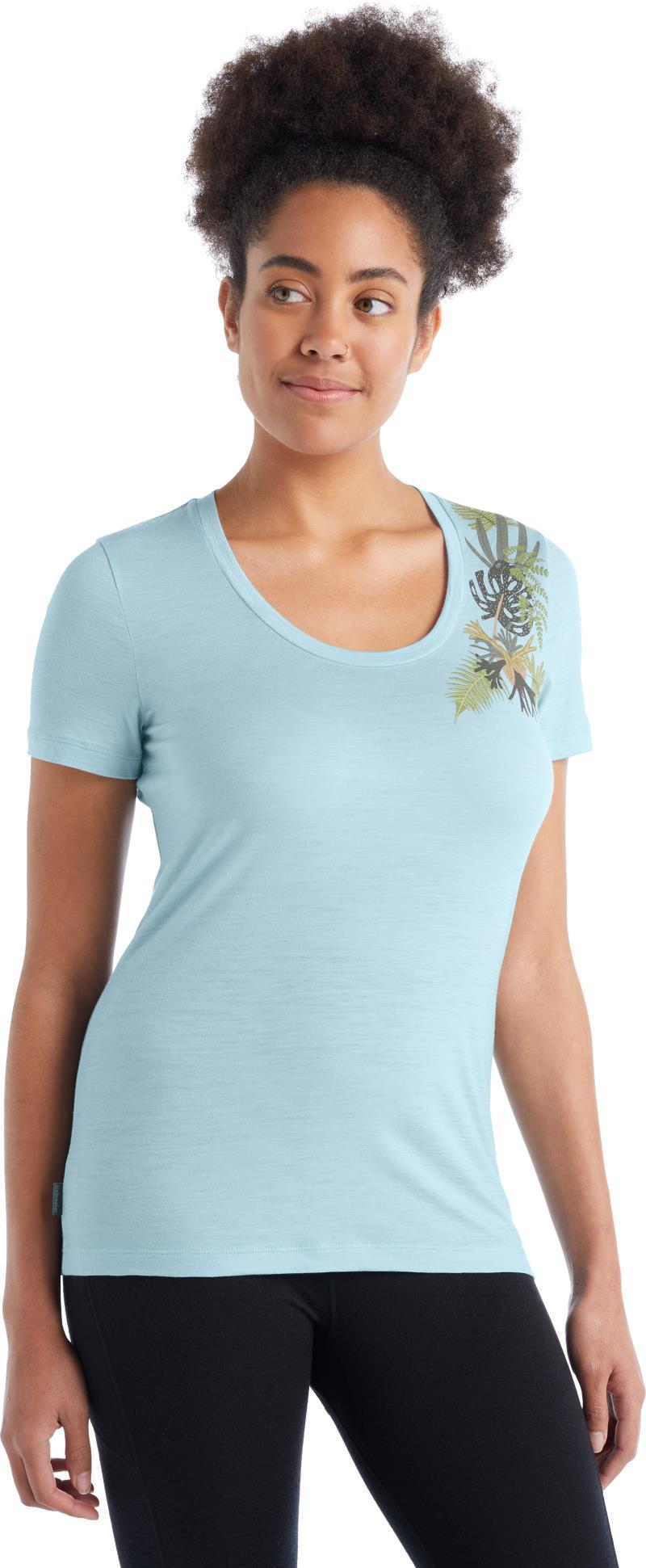 Tech Lite II SS Scoop Tee - Fabulous Ferns - Womens - haze 1