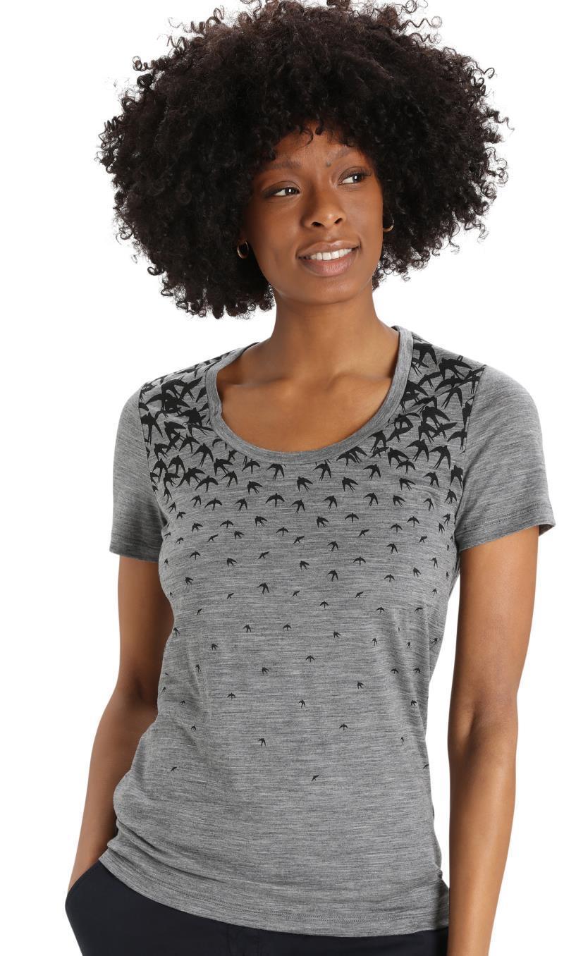 Tech Lite II SS Scoop Tee - Migration - Womens - gritstone heather 1
