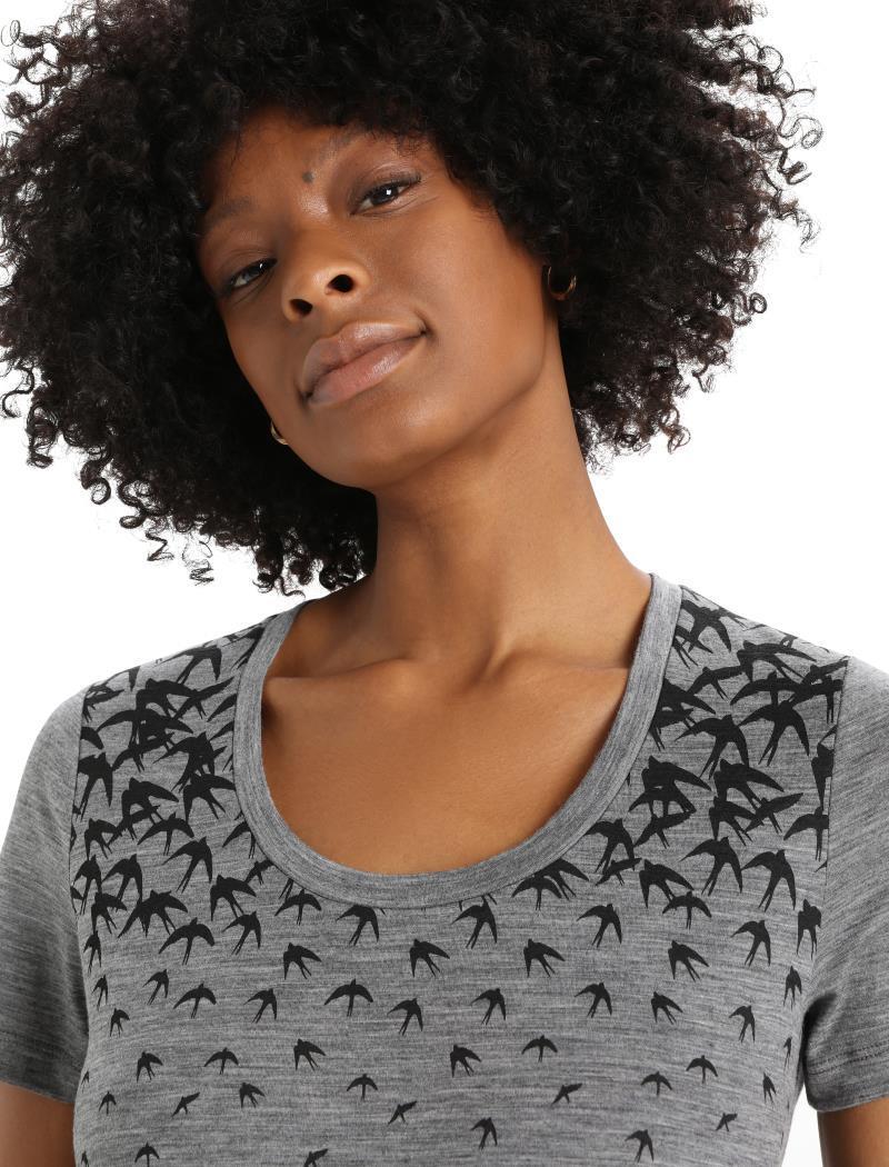 Tech Lite II SS Scoop Tee - Migration - Womens - gritstone heather 1
