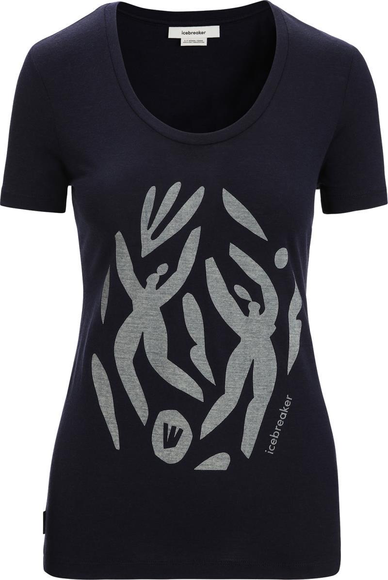 Tech Lite II SS Scoop Tee - Nature Celebration - midnight navy #401 1