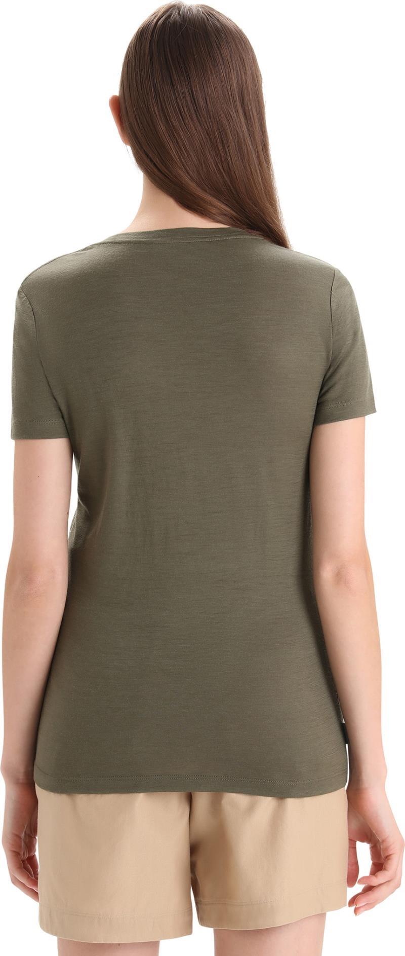Tech Lite II SS Scoop Tee - Reflection Lines - Womens - loden 1