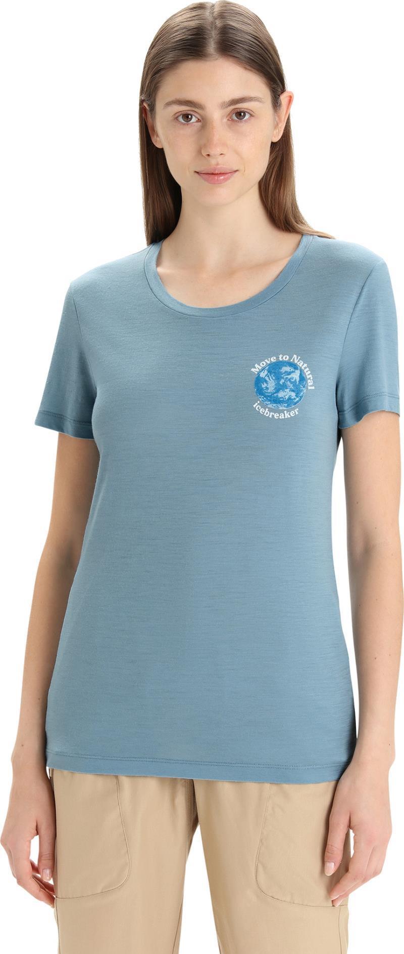 Tech Lite II SS Tee - Icebreaker Earth - Womens - Astral Blue 3