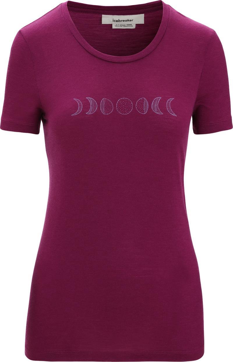 Tech Lite II SS Tee - Moon Phase - Womens - Go Berry 1