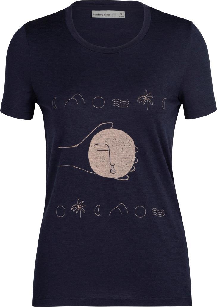Tech Lite II SS Tee - Moon Sonnet - Womens - midnight navy #401 1