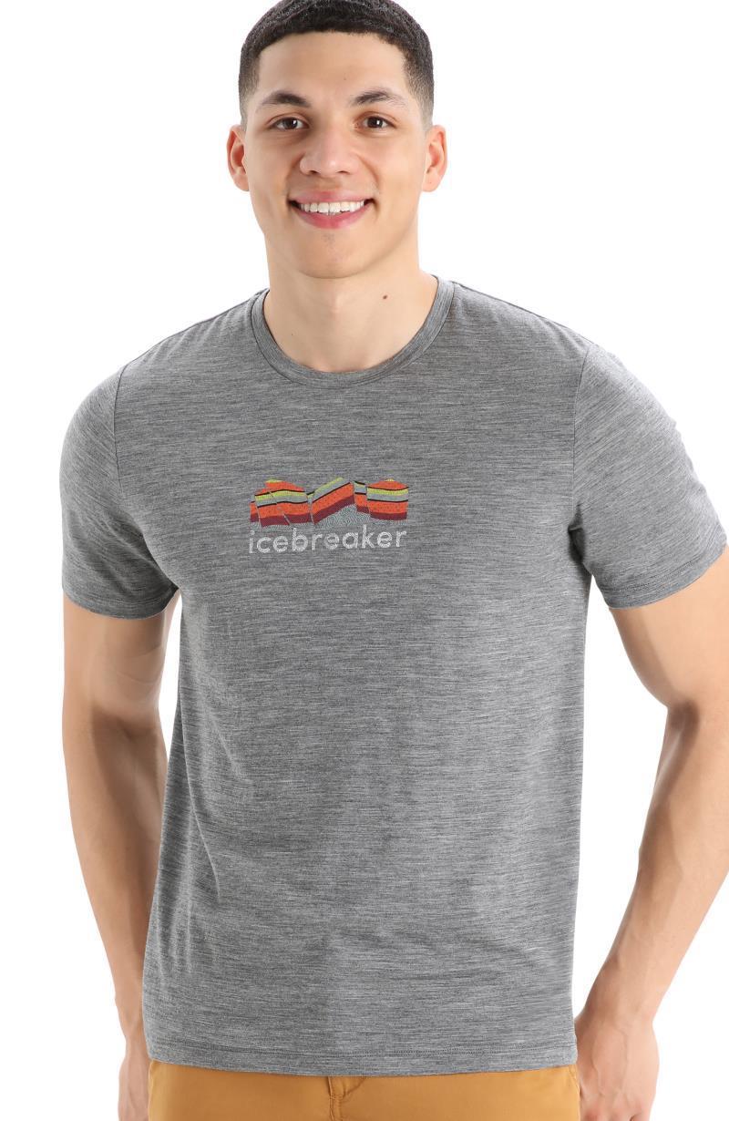 Tech Lite II SS Tee - Mountain Geology - Mens - gritstone heather 1