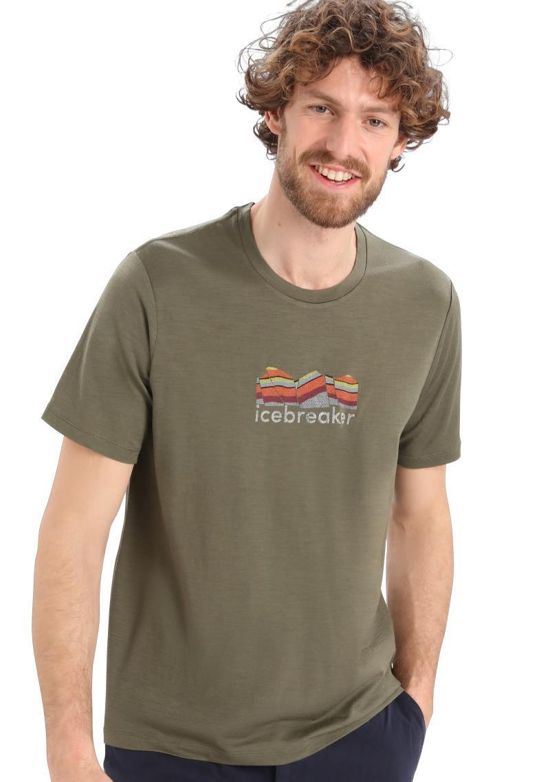 Tech Lite II SS Tee - Mountain Geology - Mens - loden 1