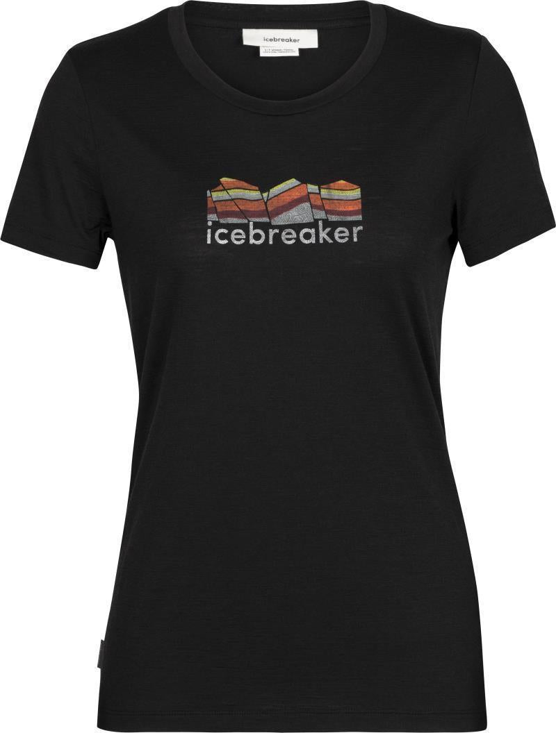 Tech Lite II SS Tee - Mountain Geology - Womens - Black 1