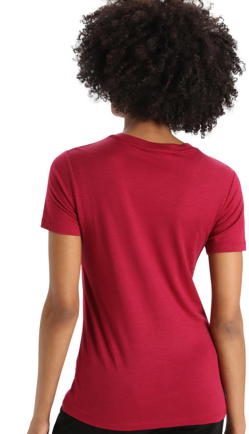 Tech Lite II SS Tee - Mountain Geology - Womens - Cherry 3