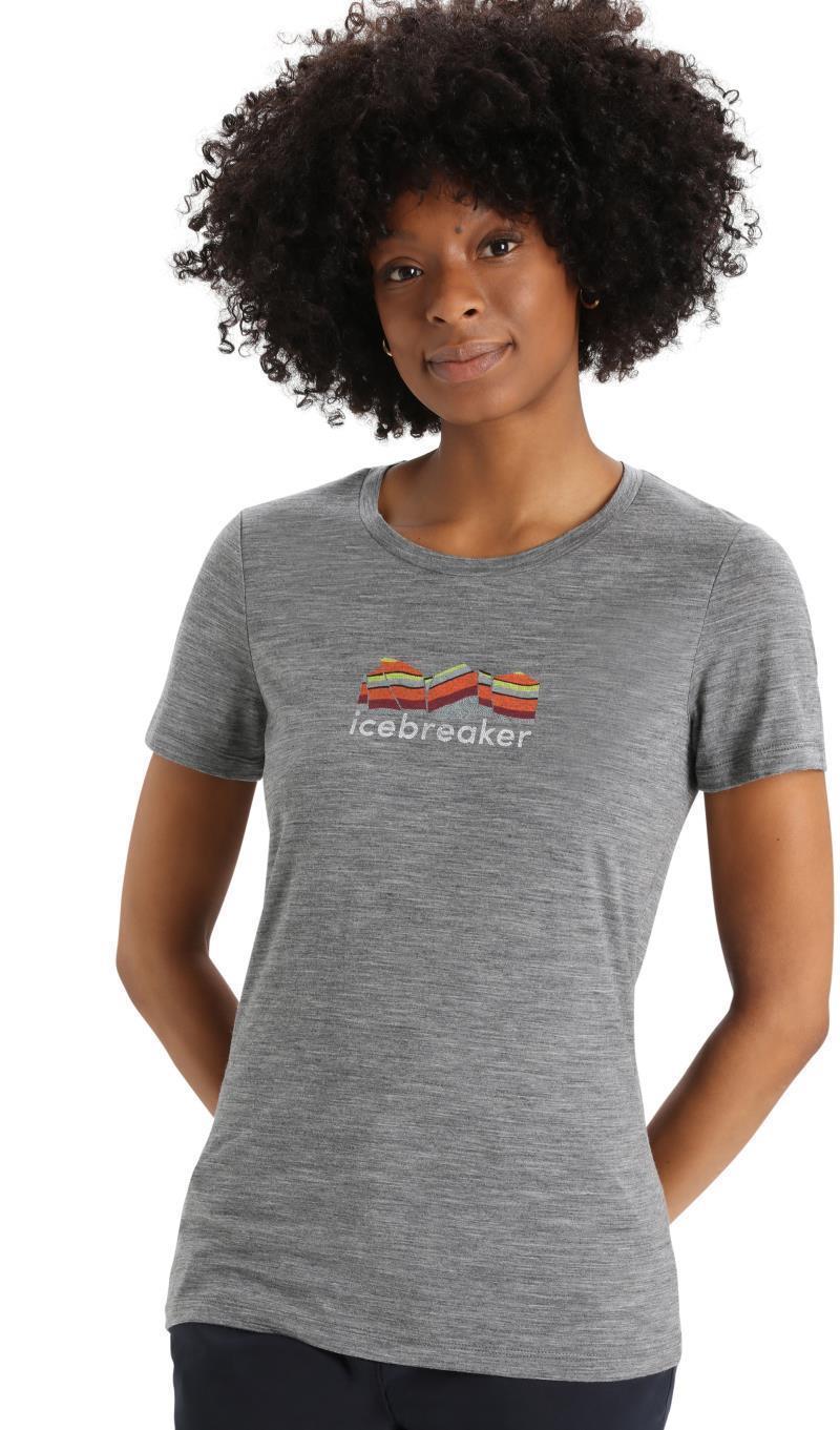 Tech Lite II SS Tee - Mountain Geology - Womens - Gritstone Heather 2