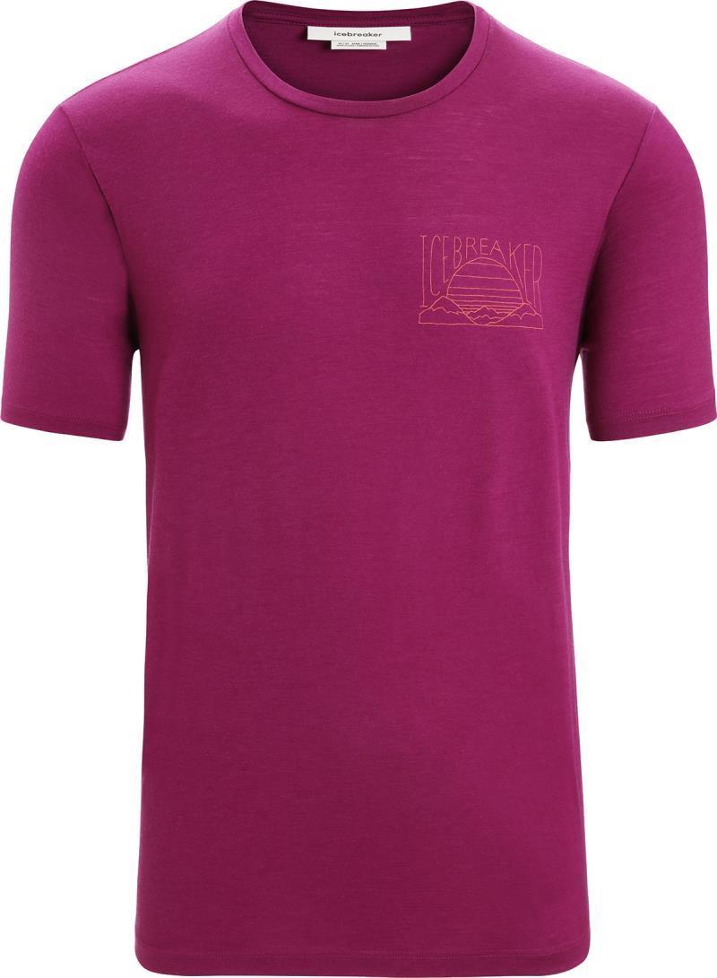 Tech Lite II SS Tee - Mountain Sunset - Mens - Go Berry 1