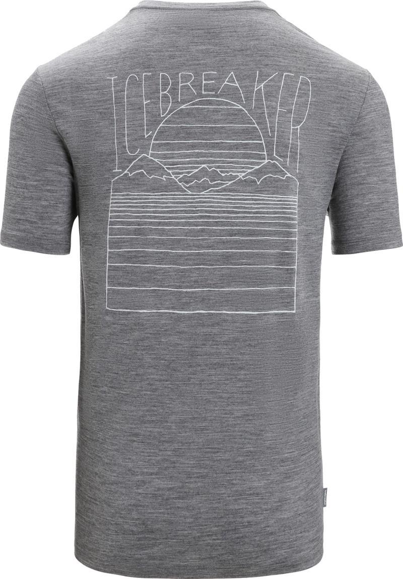Tech Lite II SS Tee - Mountain Sunset - Mens - Gritstone Heather 2