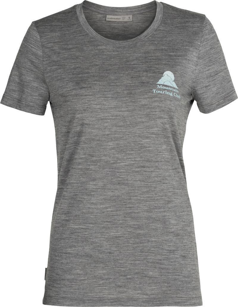 Tech Lite II SS Tee - Mountain Touring Club - Womens - gritstone heather 1