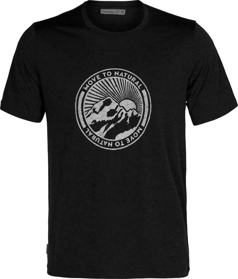 Tech Lite II SS Tee - Move to Natural Mountain - Mens - black 1