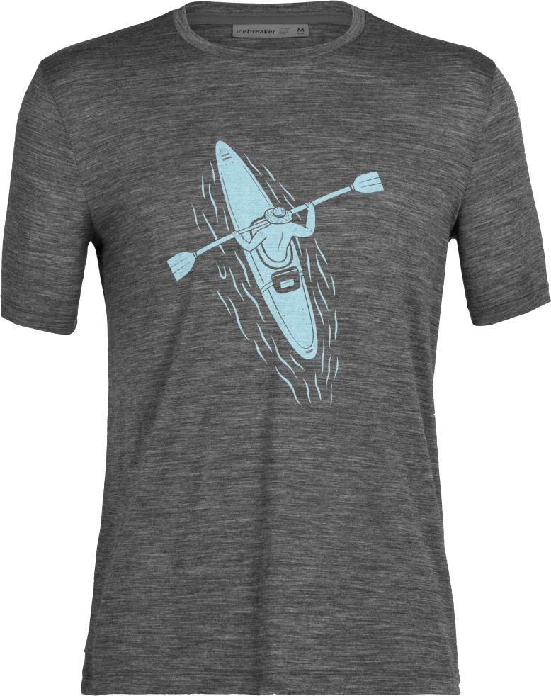 Tech Lite II SS Tee - Paddle Lines - Mens - gritstone heather 1