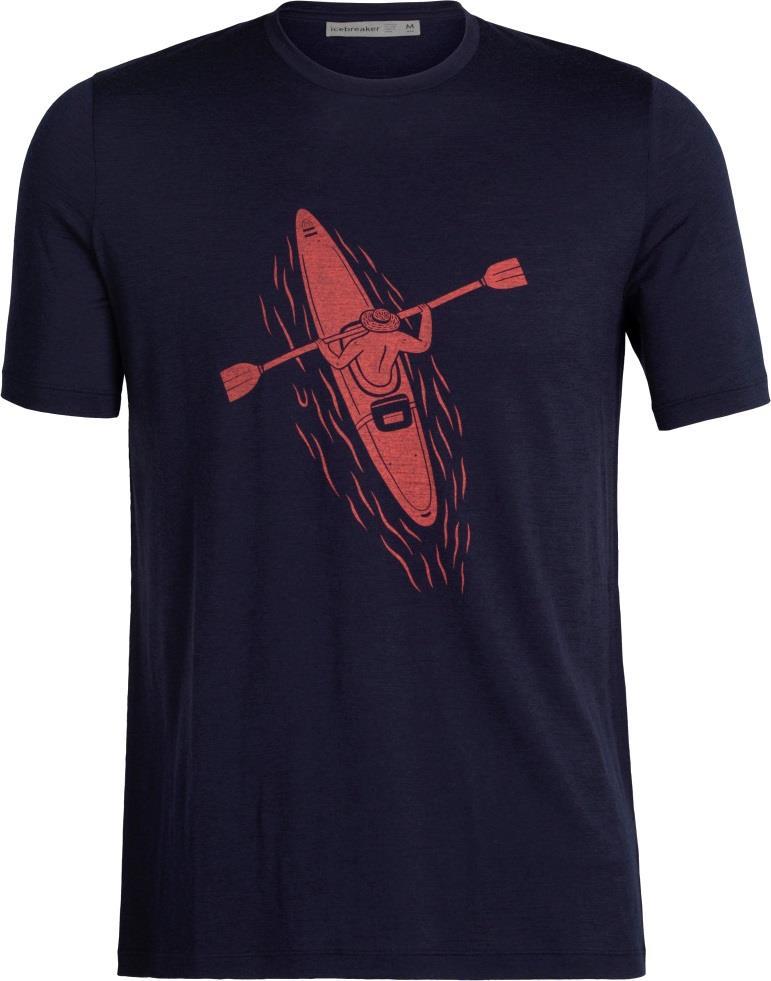 Tech Lite II SS Tee - Paddle Lines - Mens - midnight navy #401 1