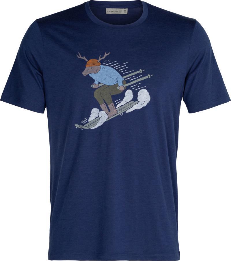 Tech Lite II SS Tee - Ski Rider - Mens - Royal Navy 1