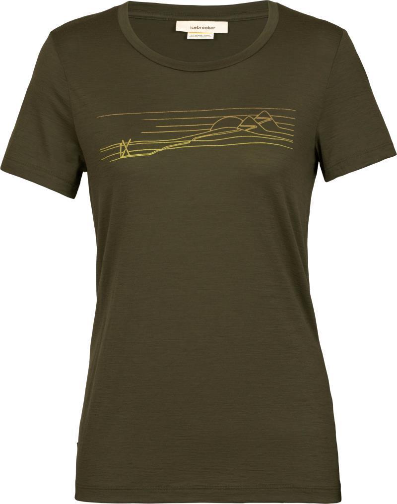 Tech Lite II SS Tee - Ski Stripe - Womens - loden 1