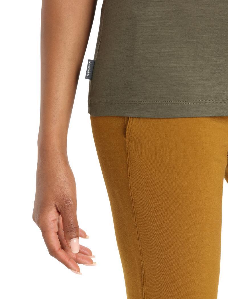 Tech Lite II SS Tee - Ski Stripe - Womens - loden 1