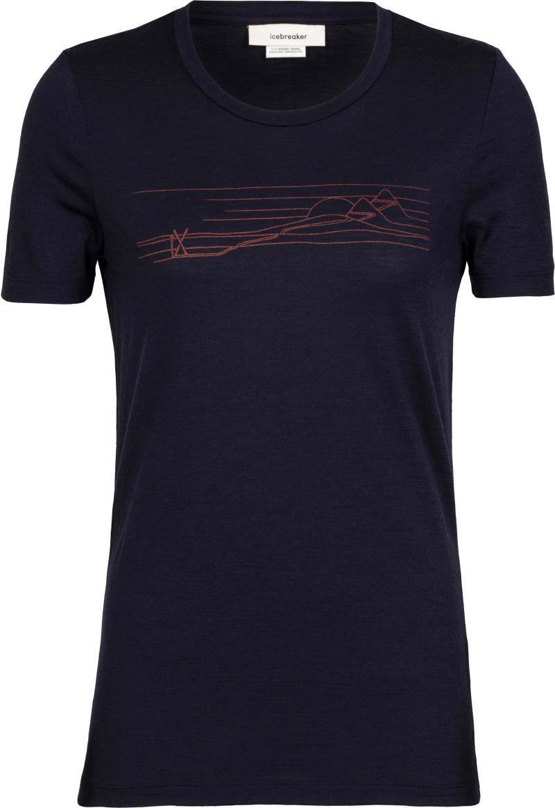 Tech Lite II SS Tee - Ski Stripe - Womens - midnight navy 1