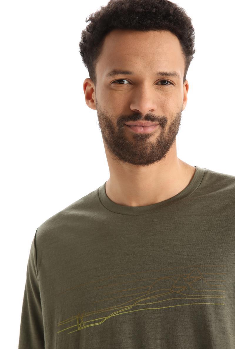 Tech Lite II SS Tee - Ski Stripes - Mens - Loden 4