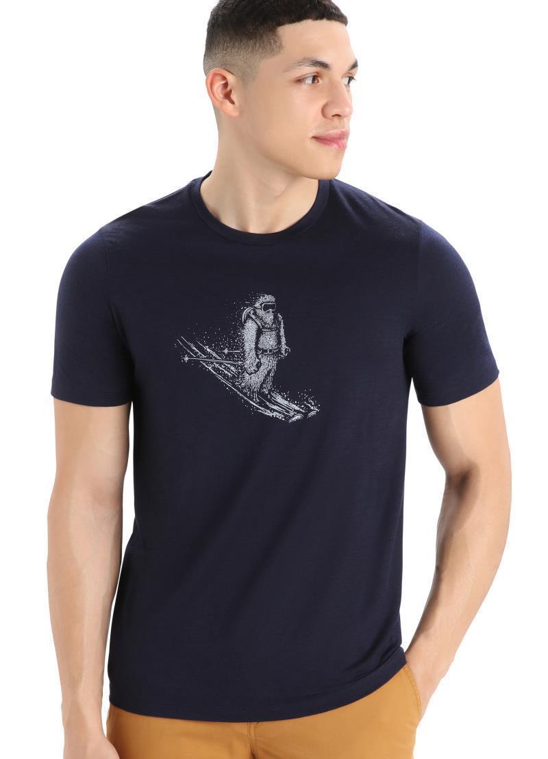 Tech Lite II SS Tee - Skiing Yeti - Mens - Midnight Navy 2