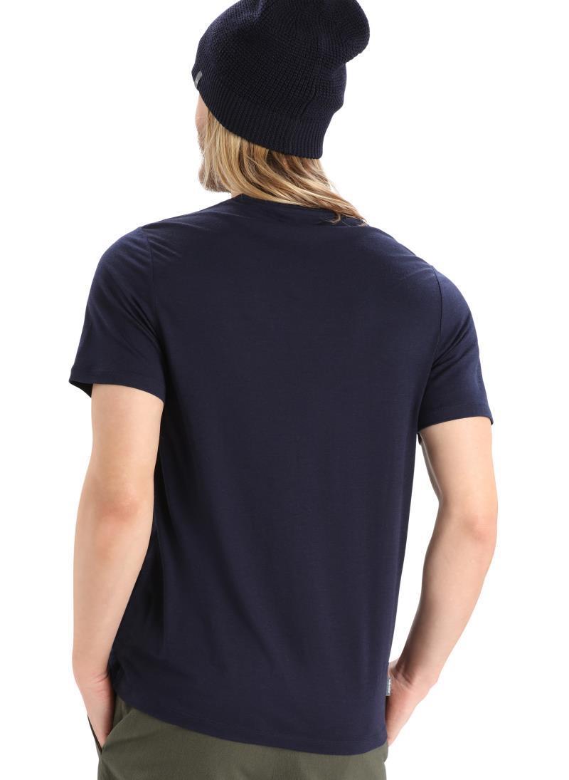 Tech Lite II SS Tee - Snowflake - Mens - midnight navy 1
